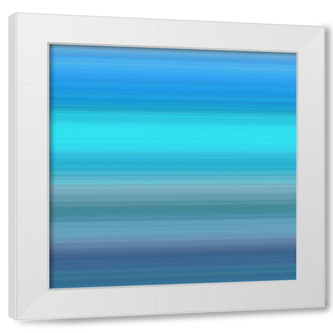 Cool Pinstripes V White Modern Wood Framed Art Print by Grayscale