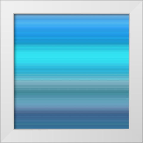 Cool Pinstripes V White Modern Wood Framed Art Print by Grayscale