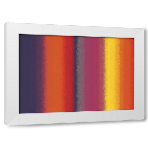 Bright Texture Stripes I White Modern Wood Framed Art Print by Grayscale