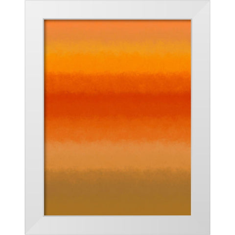 Warm Texture Stripes I White Modern Wood Framed Art Print by Grayscale