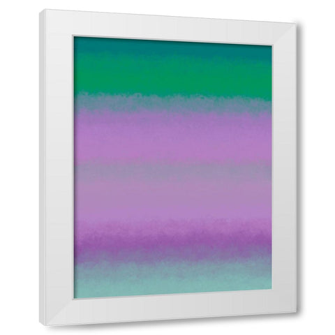 Cool Texture Stripes I White Modern Wood Framed Art Print by Grayscale