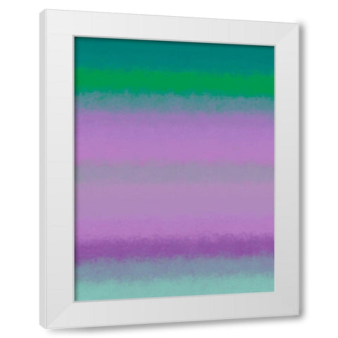 Cool Texture Stripes III White Modern Wood Framed Art Print by Grayscale