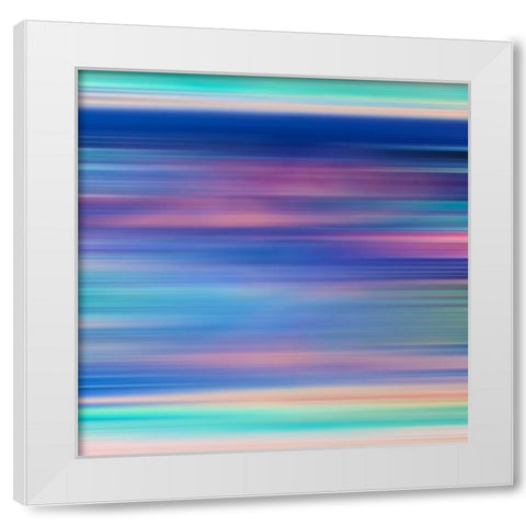 Bright Pinstripes II White Modern Wood Framed Art Print by Grayscale