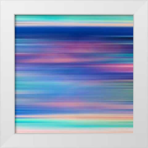 Bright Pinstripes II White Modern Wood Framed Art Print by Grayscale