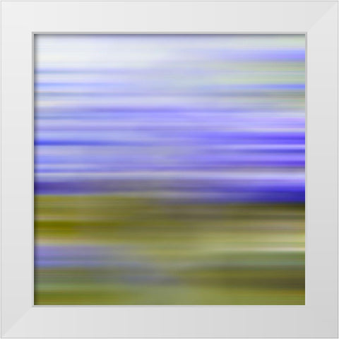 Green Pinstripes VI White Modern Wood Framed Art Print by Grayscale