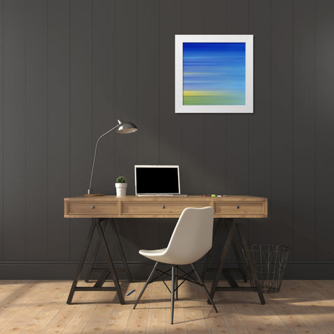 Cool Pinstripes VIII White Modern Wood Framed Art Print by Grayscale