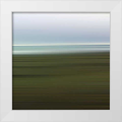 Cool Pinstripes X White Modern Wood Framed Art Print by Grayscale