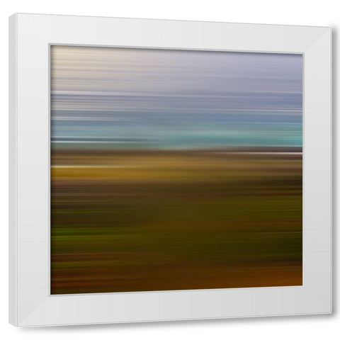 Natural Pinstripes I White Modern Wood Framed Art Print by Grayscale