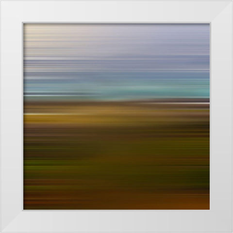 Natural Pinstripes I White Modern Wood Framed Art Print by Grayscale