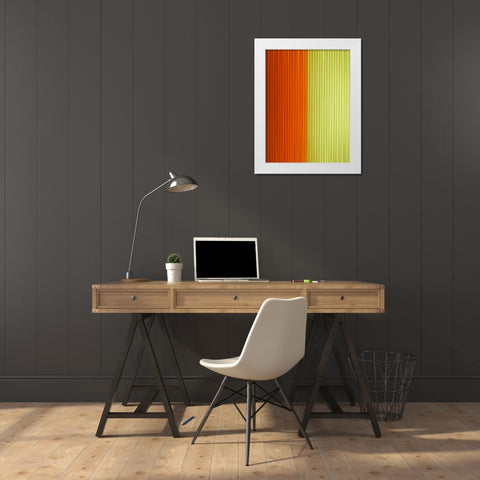 Fabric Pinstripes III White Modern Wood Framed Art Print by Grayscale