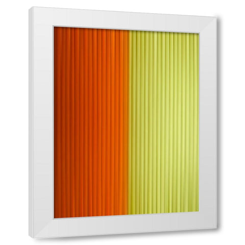 Fabric Pinstripes III White Modern Wood Framed Art Print by Grayscale