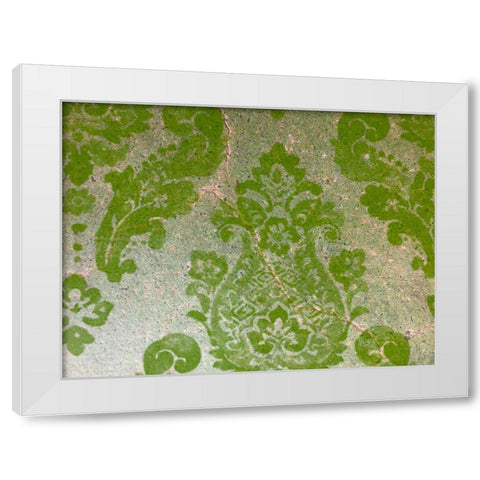 Painted Stencil II White Modern Wood Framed Art Print by Grayscale