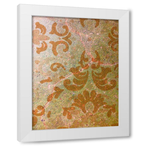Painted Stencil III White Modern Wood Framed Art Print by Grayscale