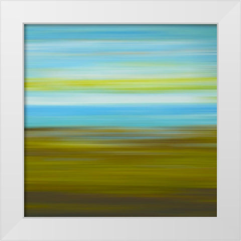 Cool Pinstripes XI White Modern Wood Framed Art Print by Grayscale