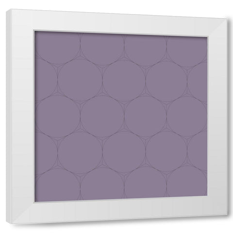 Isometric Hive VIII White Modern Wood Framed Art Print by Grayscale