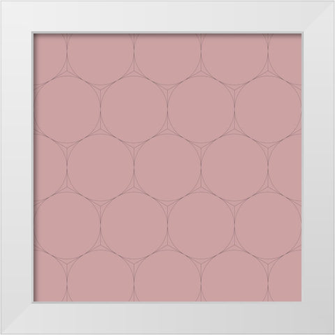 Isometric Hive XII White Modern Wood Framed Art Print by Grayscale