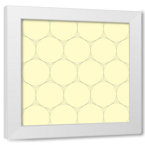 Isometric Hive XIII White Modern Wood Framed Art Print by Grayscale