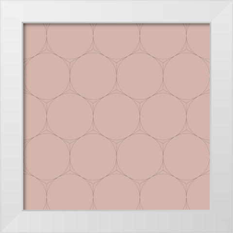 Isometric Hive XVII White Modern Wood Framed Art Print by Grayscale