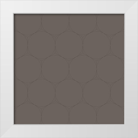 Isometric Hive XVIII White Modern Wood Framed Art Print by Grayscale