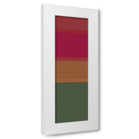 Totem I White Modern Wood Framed Art Print by Grayscale