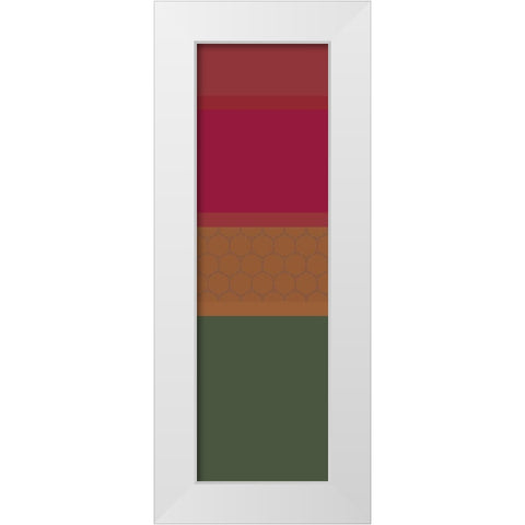 Totem I White Modern Wood Framed Art Print by Grayscale