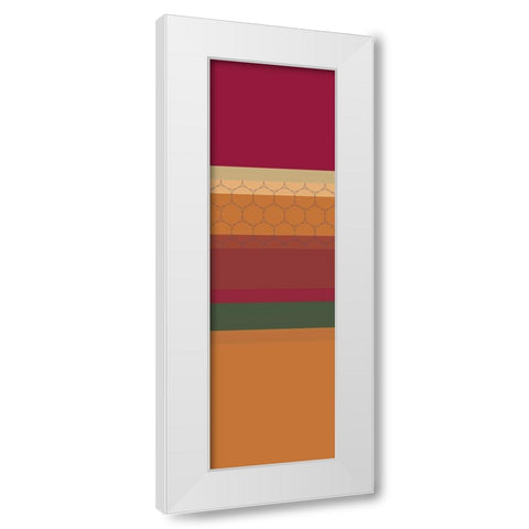 Totem II White Modern Wood Framed Art Print by Grayscale