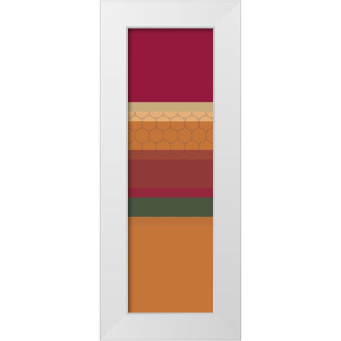 Totem II White Modern Wood Framed Art Print by Grayscale