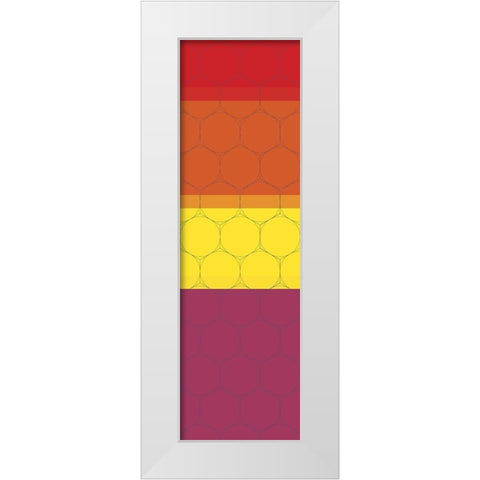 Totem V White Modern Wood Framed Art Print by Grayscale