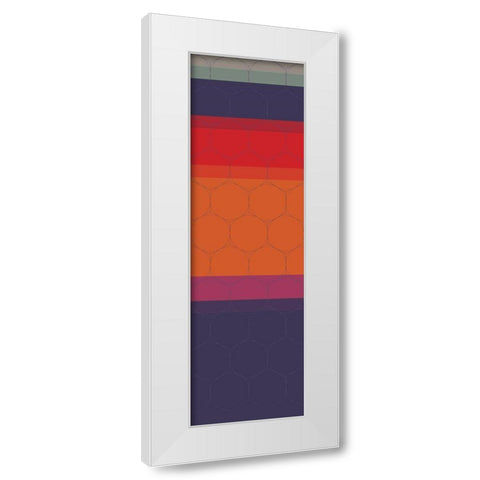 Totem VI White Modern Wood Framed Art Print by Grayscale