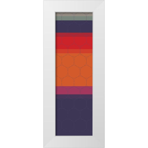 Totem VI White Modern Wood Framed Art Print by Grayscale