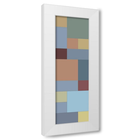 Totem VIII White Modern Wood Framed Art Print by Grayscale