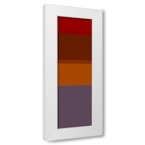 Totem IX White Modern Wood Framed Art Print by Grayscale