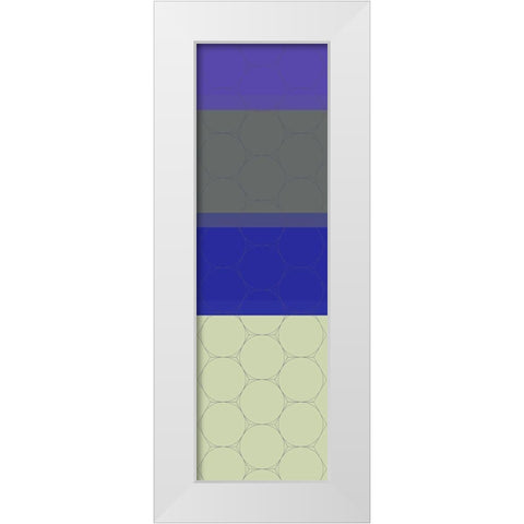 Totem XIII White Modern Wood Framed Art Print by Grayscale