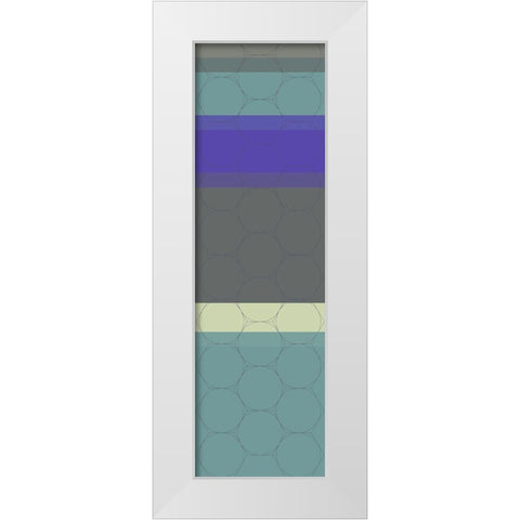 Totem XIV White Modern Wood Framed Art Print by Grayscale