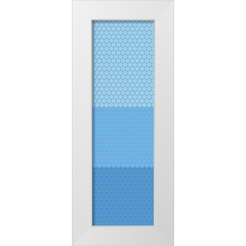 Totem XV White Modern Wood Framed Art Print by Grayscale