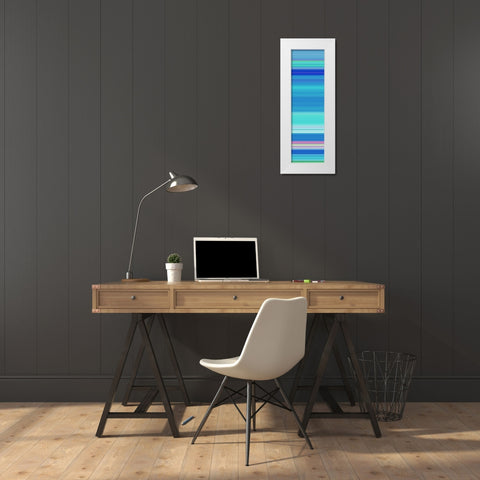 Totem XVII White Modern Wood Framed Art Print by Grayscale