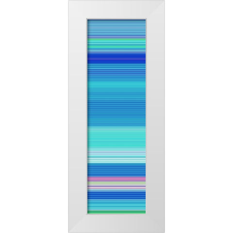 Totem XVII White Modern Wood Framed Art Print by Grayscale