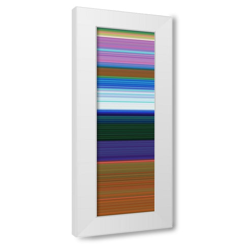 Totem XVIII White Modern Wood Framed Art Print by Grayscale