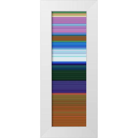 Totem XVIII White Modern Wood Framed Art Print by Grayscale