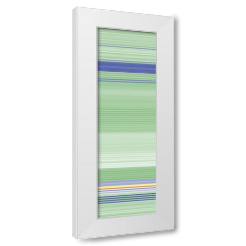 Totem XXV White Modern Wood Framed Art Print by Grayscale
