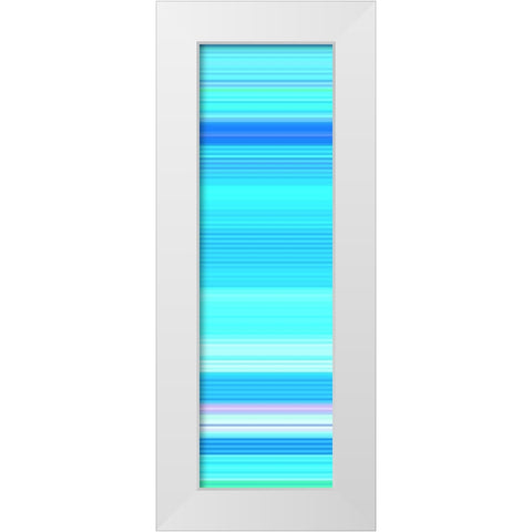Totem XXXIII White Modern Wood Framed Art Print by Grayscale