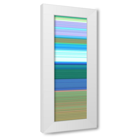 Totem XXXIV White Modern Wood Framed Art Print by Grayscale