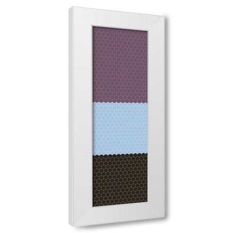 Totem XXXV White Modern Wood Framed Art Print by Grayscale