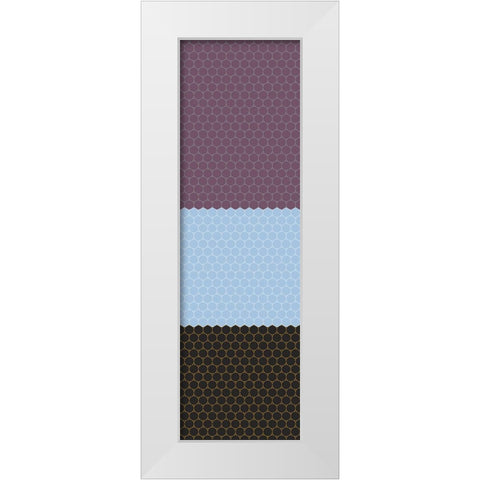 Totem XXXV White Modern Wood Framed Art Print by Grayscale