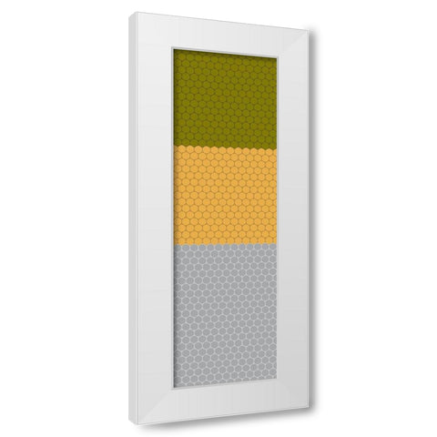 Totem XXXVI White Modern Wood Framed Art Print by Grayscale