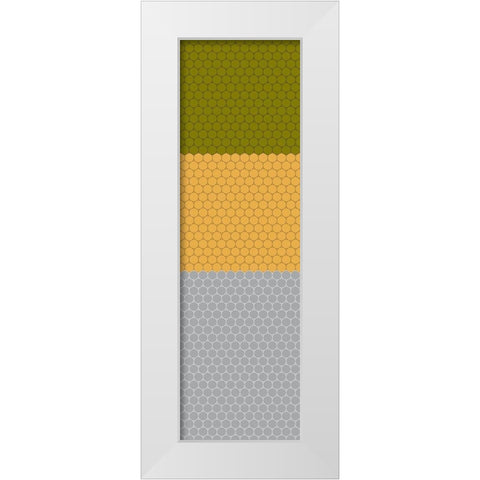 Totem XXXVI White Modern Wood Framed Art Print by Grayscale
