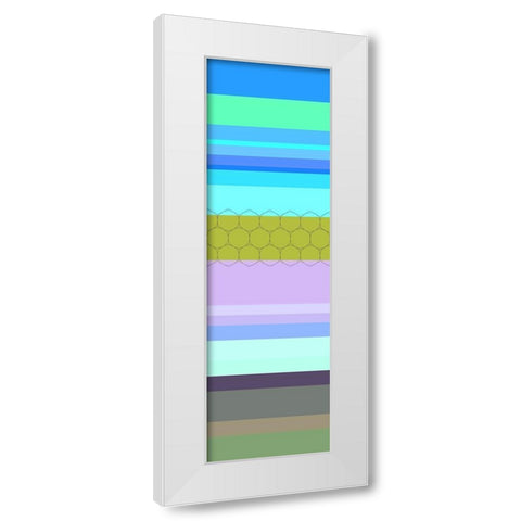 Totem XXXVII White Modern Wood Framed Art Print by Grayscale