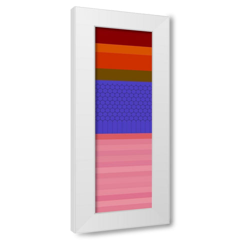 Totem XL White Modern Wood Framed Art Print by Grayscale