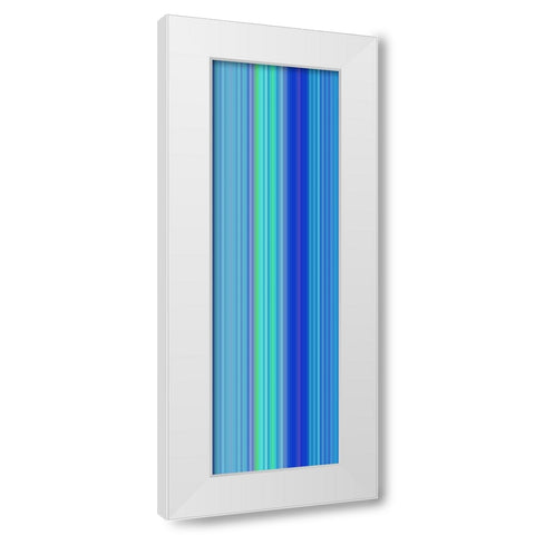 Stripe Totem I White Modern Wood Framed Art Print by Grayscale