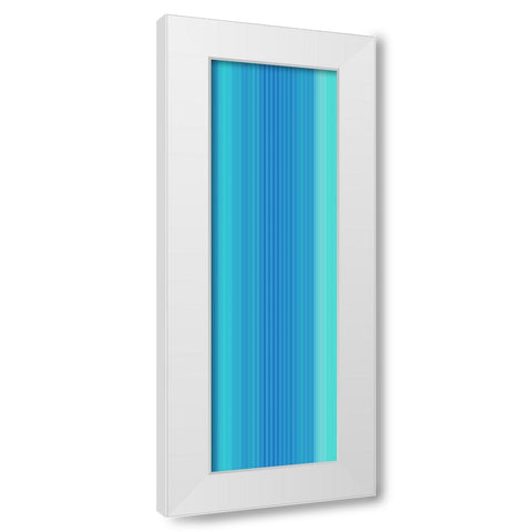 Stripe Totem II White Modern Wood Framed Art Print by Grayscale